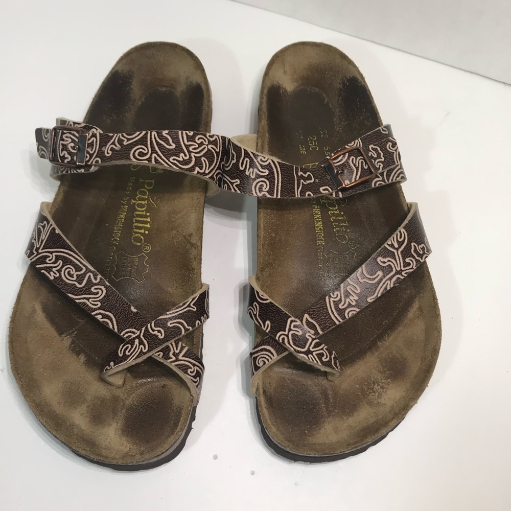 Papillio By Birkenstock Tabora Sandals. Brown. Sz8